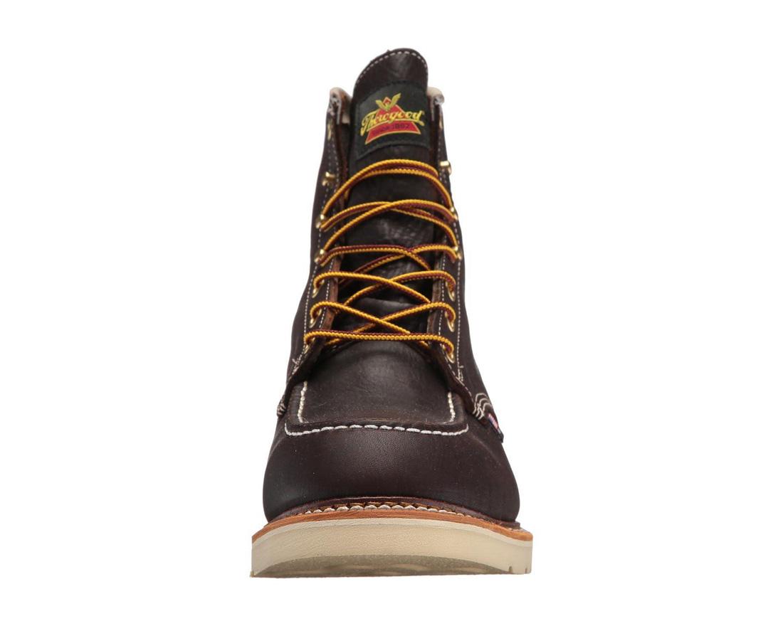 Thorogood 1957 Series 6" Waterproof Moc Toe Boot with Maxwear Wedge Briar Pitstop 814-3600 Image 4