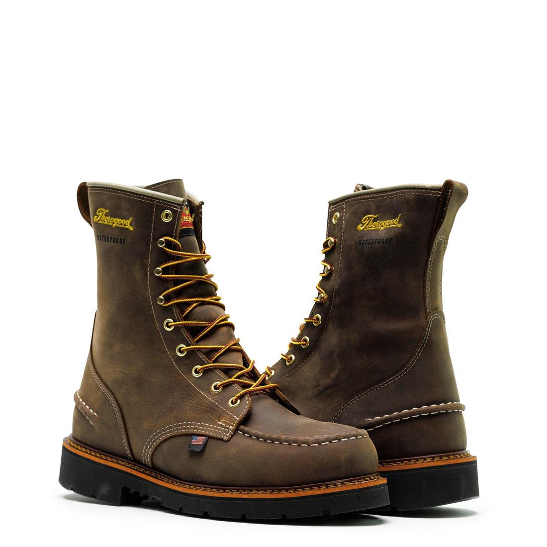 Thorogood 1957 Series 8" Waterproof Moc Toe Boot with Maxwear 90 Crazy Horse 814-3890 Image 2