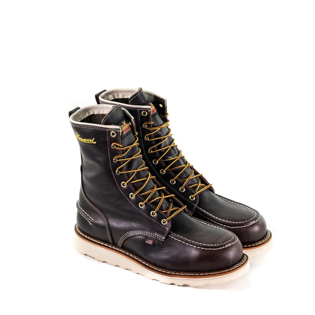 Thorogood 1957 Series 8" Waterproof Steel-Toe Moc Toe Boot with Maxwear Wedge Briar Pitstop 804-3800 Image 7