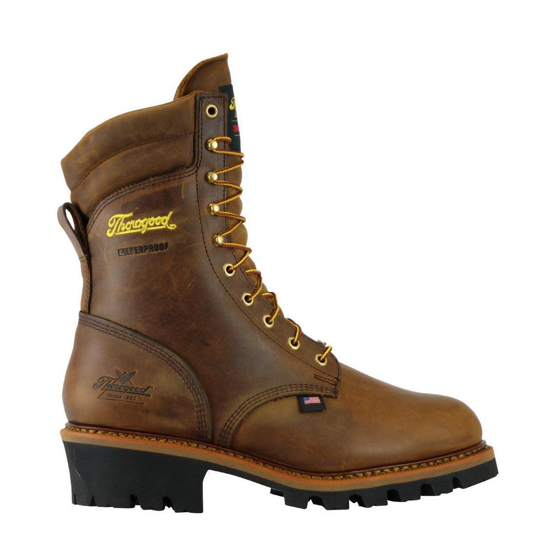 Thorogood Logger Series 9" Insulated Waterproof Boot Crazy Horse 814-3554 Image 2