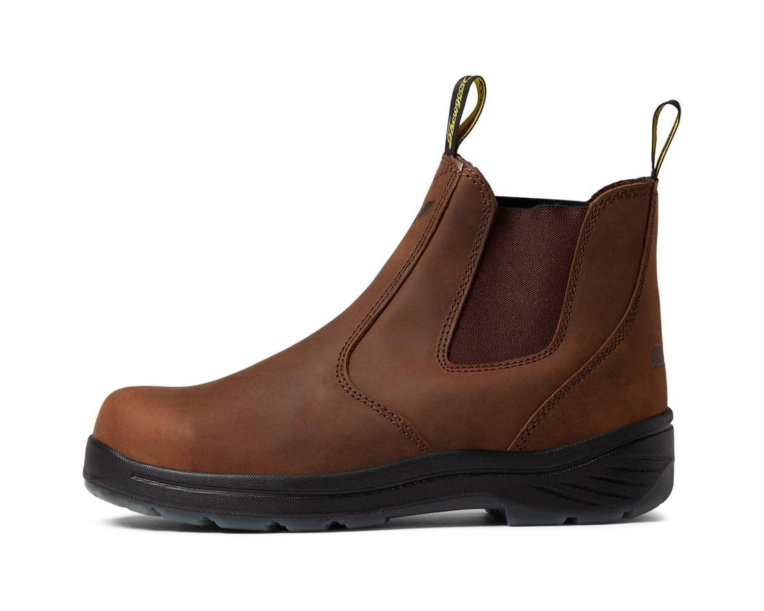 Thorogood Thoroflex Series 6" Composite Toe Quick Release Chelsea Boot Crazy Horse 804-3166 Image 7