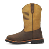 Thorogood Western 11" Waterproof Wellington Square-Toe Boot Crazy Horse/Tan 814-4338 Image 7