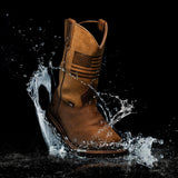 Thorogood Western 11" Waterproof Wellington Square-Toe Boot Crazy Horse/Tan [Product_tags] Image 9