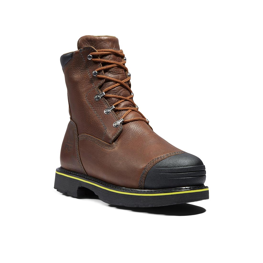 Timberland Pro Bannack Img 9-Inch Alloy-Toe Work Boot Earth Brown korn, TB1A27MG Angled Image 2