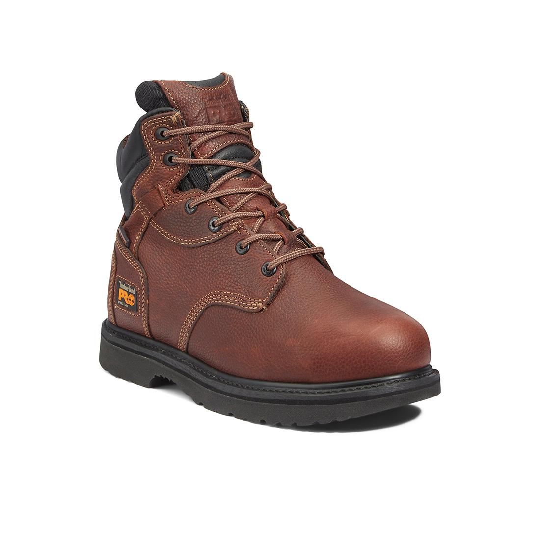 Timberland Pro Flexshield Img 6-Inch Steel-Toe Work Boot Brown korn, TB150504 Angled Image 2