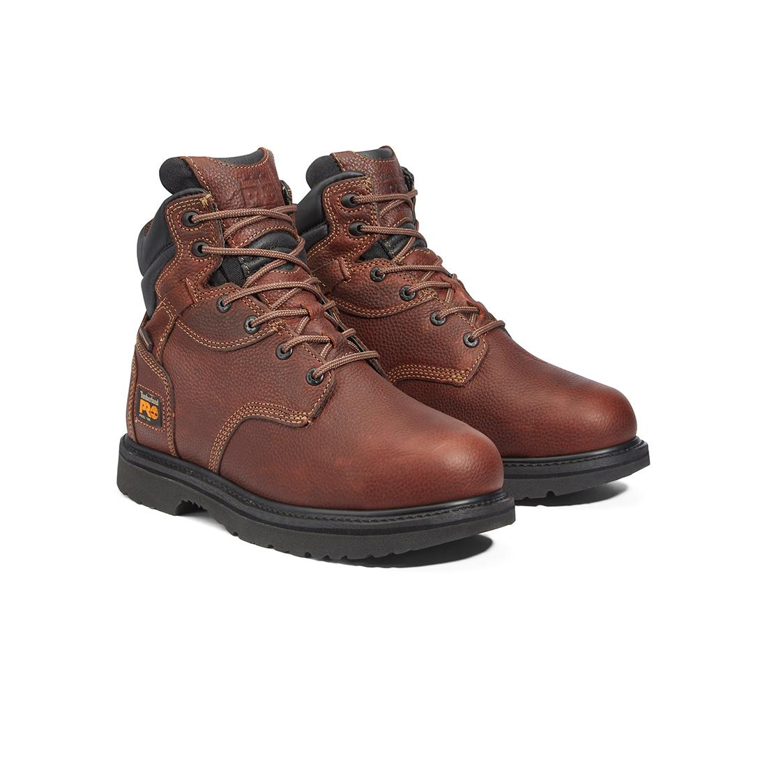 Timberland Pro Flexshield Img 6-Inch Steel-Toe Work Boot Brown korn, TB150504 Pair Lateral Image