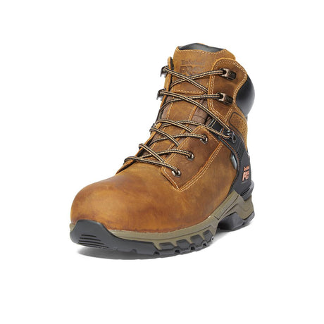 Timberland Pro Hypercharge 6-Inch Waterproof Nano-Toe Work Boot Brown korn, TB1A1RVS Angled Image 1