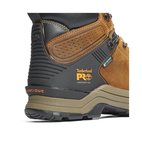 Timberland Pro Hypercharge 6-Inch Waterproof Nano-Toe Work Boot Brown korn, TB1A1RVS Heel Image