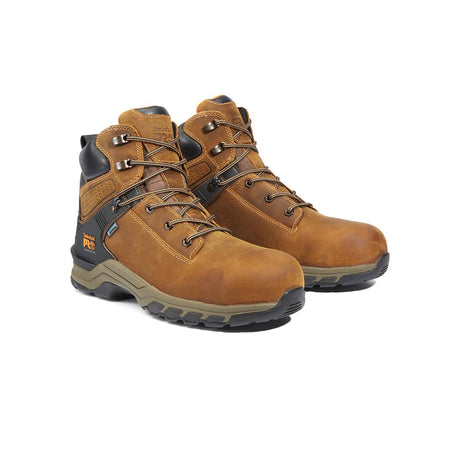 Timberland Pro Hypercharge 6-Inch Waterproof Nano-Toe Work Boot Brown korn, TB1A1RVS Pair Lateral Image