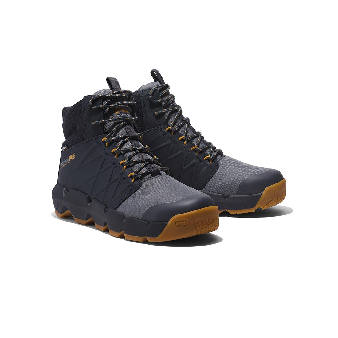 Timberland Pro Morphix 6In Waterproof Composite-Toe Work Boot Grey korn, TB1A5YFU Pair Lateral Image