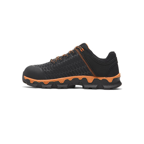 Timberland Pro Powertrain Sport Alloy-Toe Work Shoe Black Orange korn, TB1A1B6S Top Image