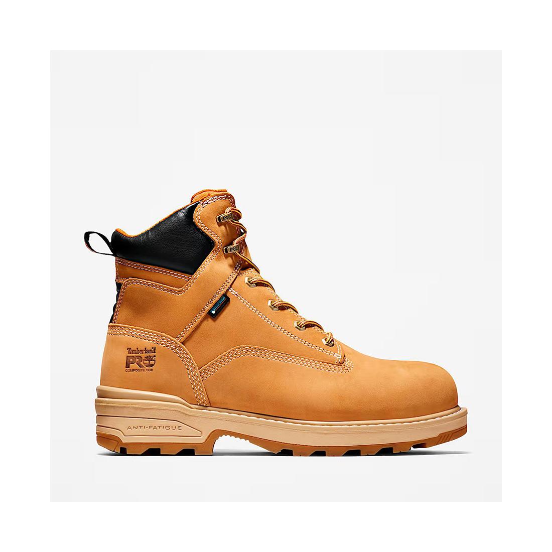 Timberland Pro Resistor 6-Inch Waterproof Composite-Toe Work Boot Ins 200G Wheat korn, TB0A121H Hero Image