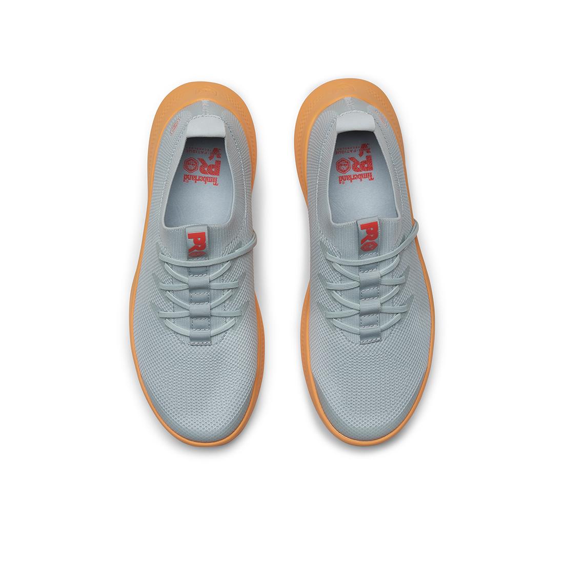 Timberland Pro Solace Slipon Knit Work Shoe Grey/Orange korn, TB0A66RY Top Image