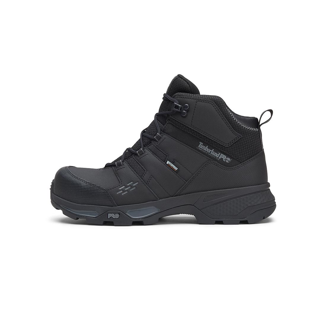 Timberland Pro Switchback Lt Waterproof Composite-Toe Work Boot Gripmax Ice Black korn, TB0A6763 Pair Lateral Image