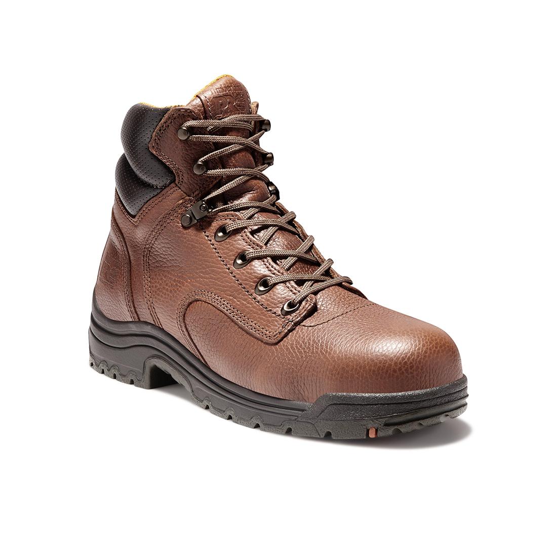 Timberland Pro Titan® 6-Inch Alloy-Toe Work Boot Brown korn, TB026063 Angled Image 2