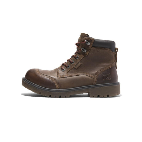 Timberland Pro Whitman 6-Inch Waterproof Composite-Toe Work Boot Full Grain Dark Brown korn, TB0A677Y Heel Image