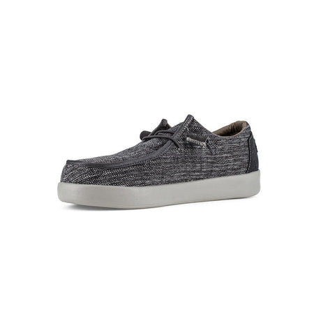 Volcom Chill Composite-Toe Slip On Work Shoe Dark Grey VM30801 Angled Medial Image