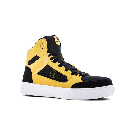 Volcom Evolve Composite-Toe High Top Work Boot Black/Yellow VM30237 Lateral Image