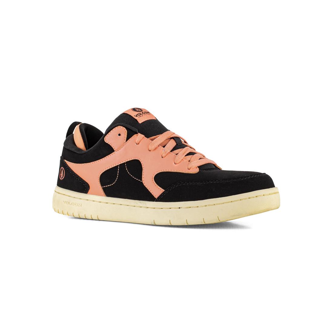 Volcom Women's Vital Composite-Toe Work Shoe Black/Orange VM30617F Lateral Image