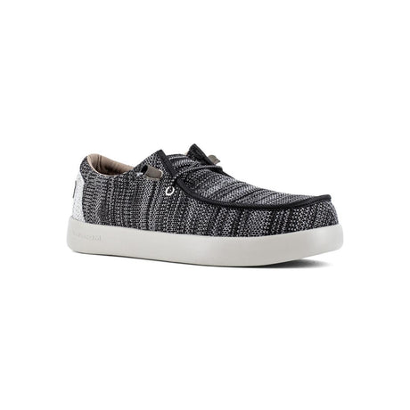 Volcom Chill Composite-Toe Casual Work Shoe Black/White VM30809 Lateral Image