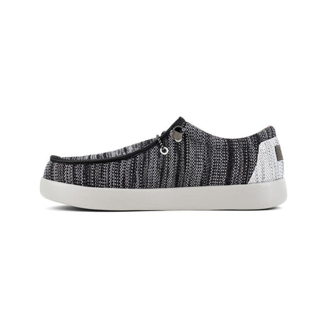 Volcom Chill Composite-Toe Casual Work Shoe Black/White VM30809 Medial Image