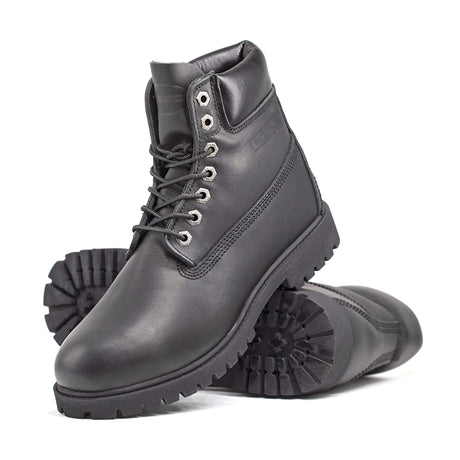 Zanco-6" Work Boot Waterproof Black-Steel Toes-2