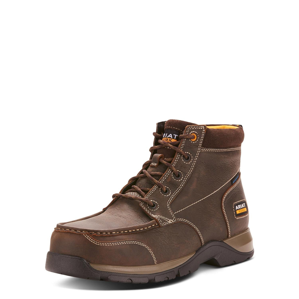 Ariat-Edge LTE Chukka Waterproof Composite Toe Work Boot Dark Brown-10024953-Steel Toes-1