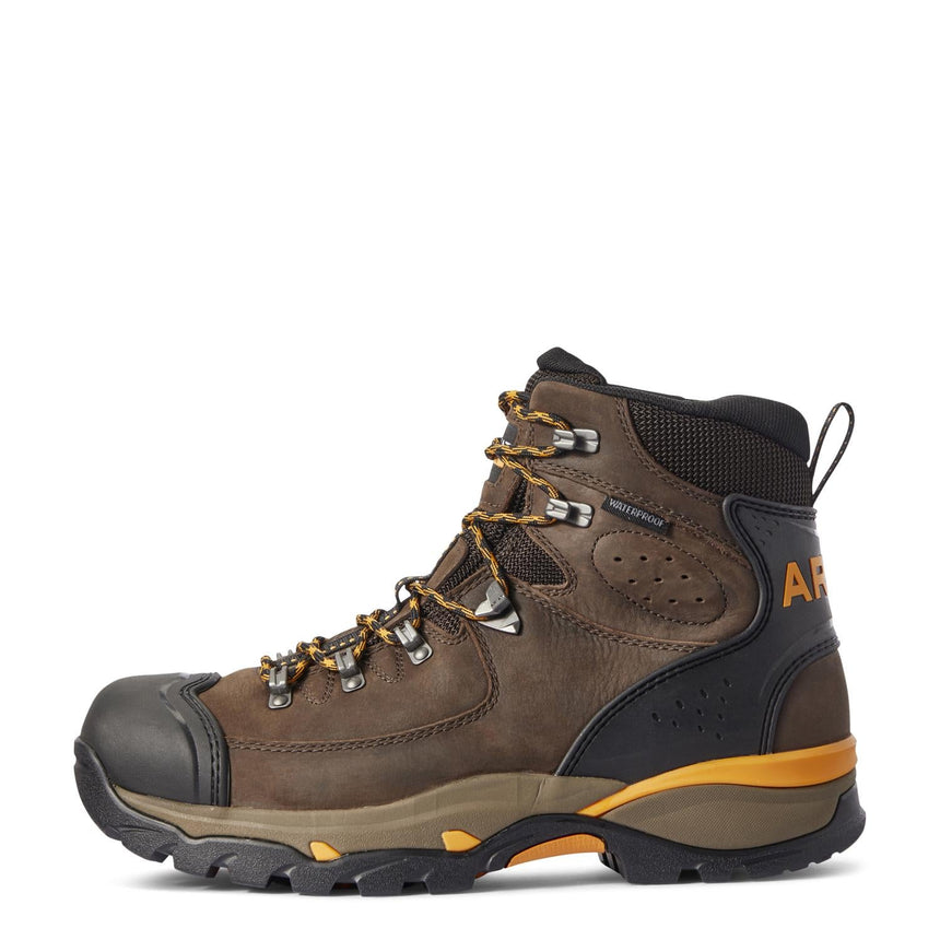 Ariat-Endeavor 6in Waterproof Work Boot Chocolate Brown-10031659-Steel Toes-3