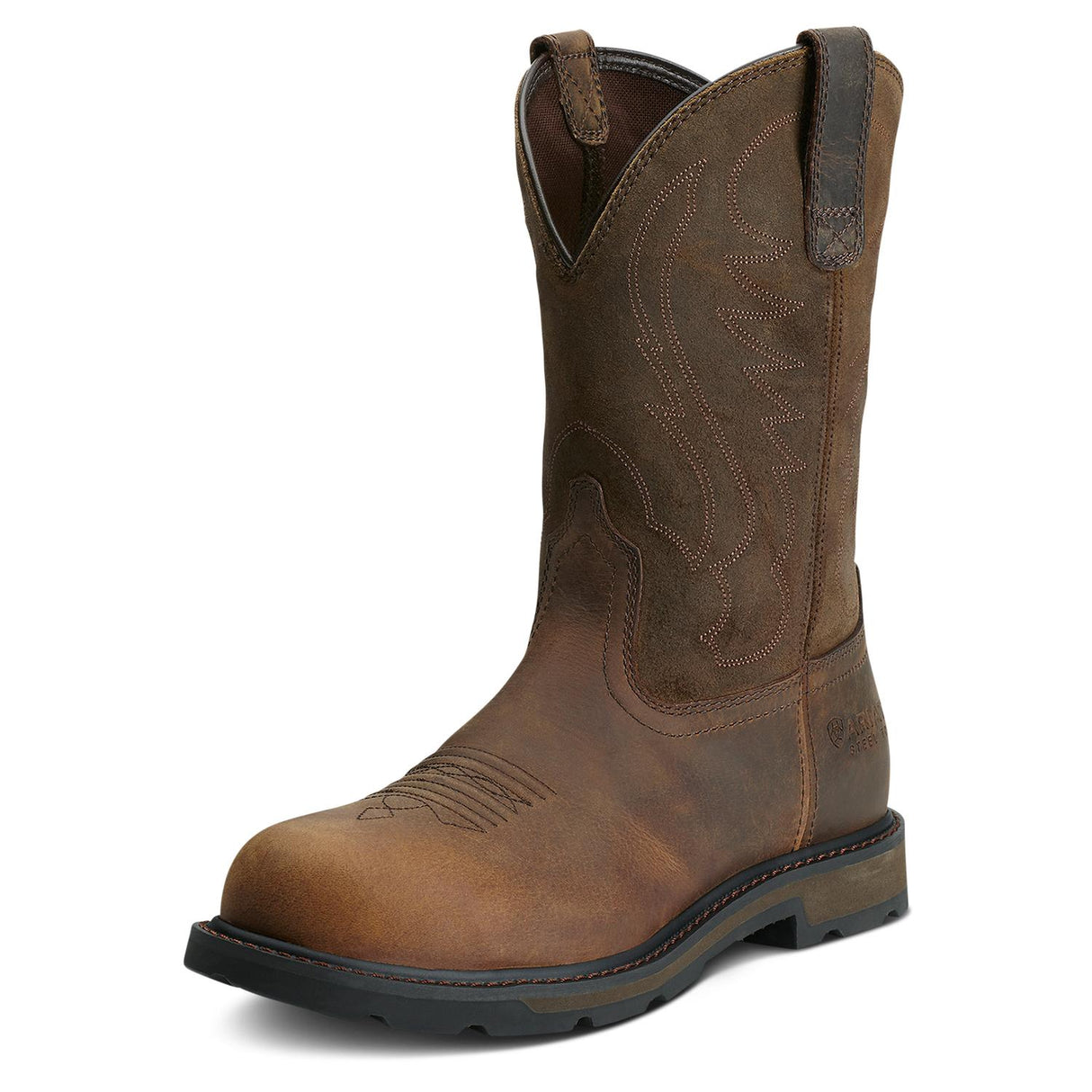 Ariat-Groundbreaker Steel Toe Work Boot Brown-10014241-Steel Toes-1