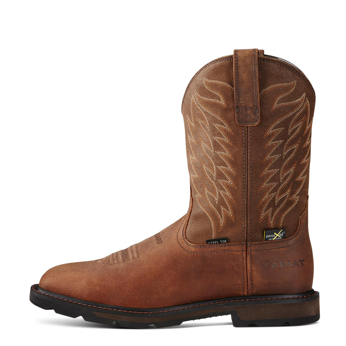 Ariat-Groundbreaker Wide Square Toe MetGuard Steel Toe Work Boot Brown-10020063-Steel Toes-3