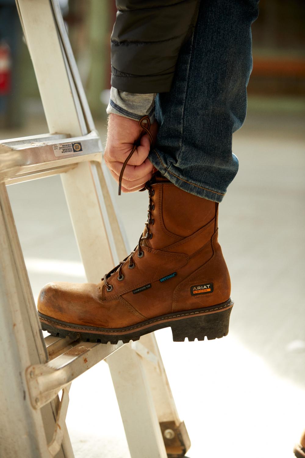 Ariat-Logger Shock Shield Waterproof Composite Toe Work Boot Copper Brown-10050840-Steel Toes-6