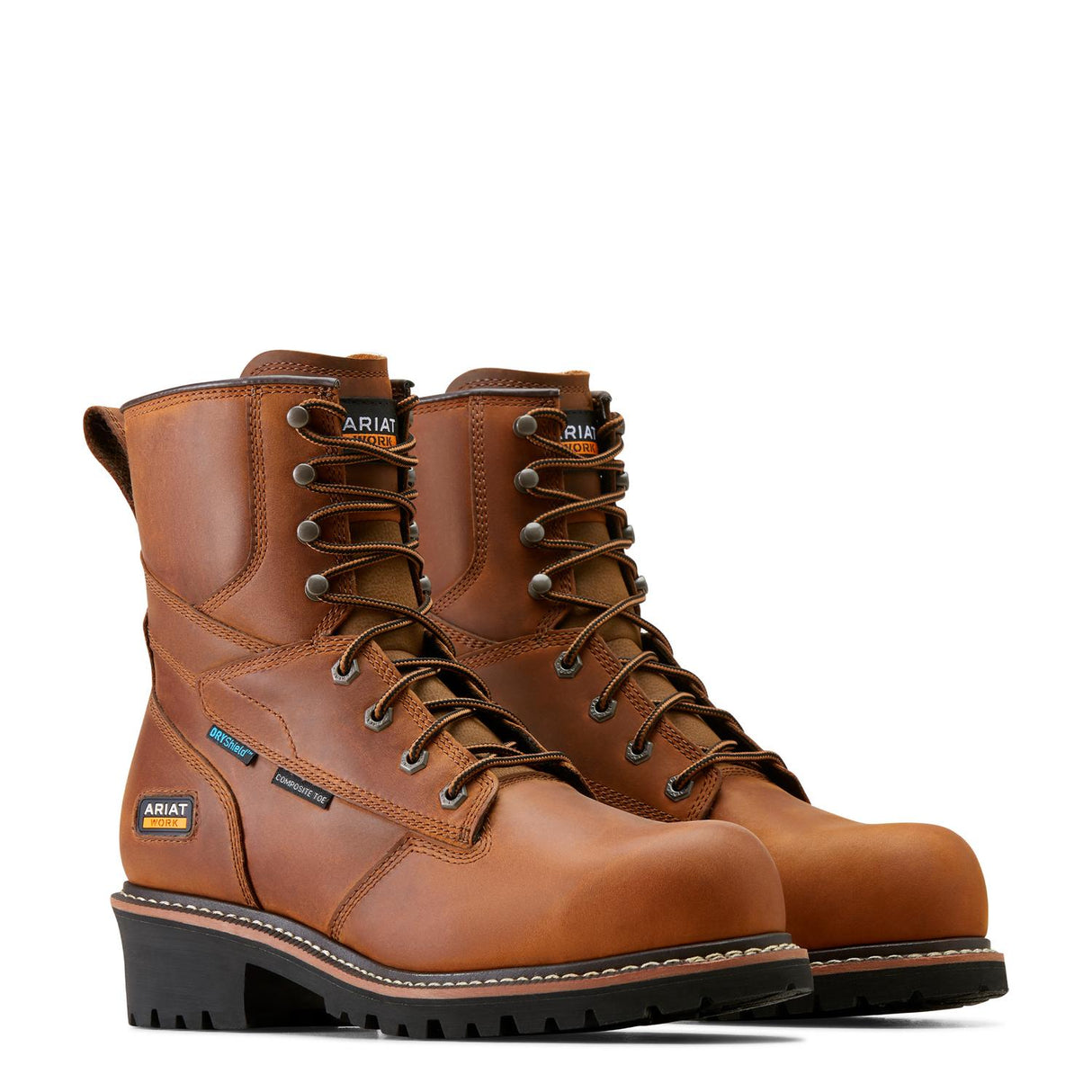 Ariat-Logger Shock Shield Waterproof Composite Toe Work Boot Copper Brown-10050840-Steel Toes-1