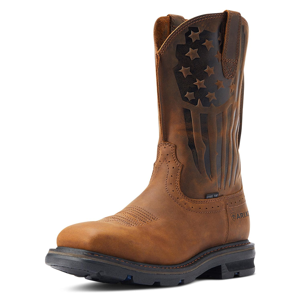 Ariat-Sierra Shock Shield Patriot Steel Toe Work Boot Distressed Brown-10044426-Steel Toes-1