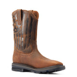 Ariat-Sierra Shock Shield Patriot Work Boot Distressed Brown-10044505-Steel Toes-3