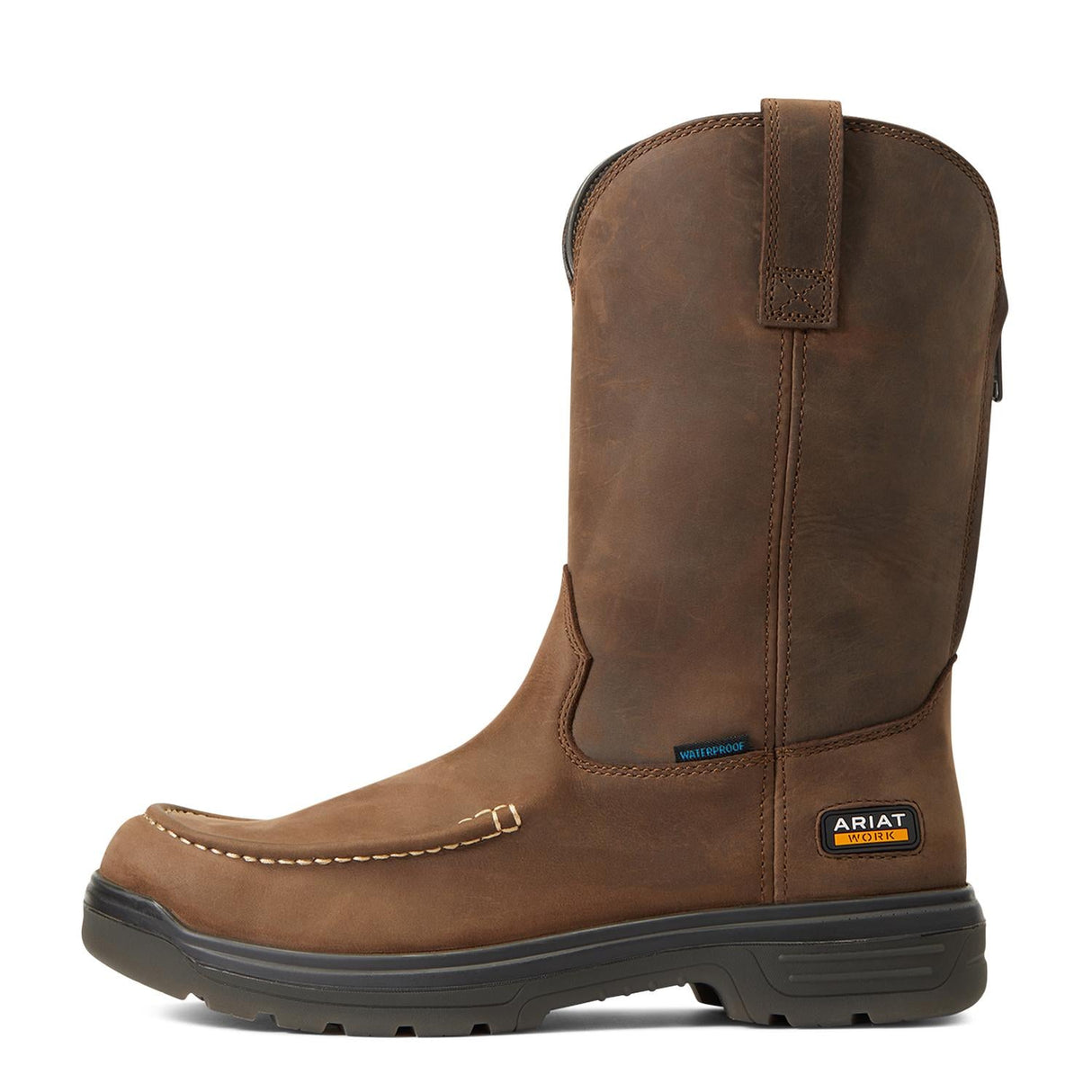 Ariat-Turbo Moc Toe Waterproof Work Boot Mocha-10040397-Steel Toes-6