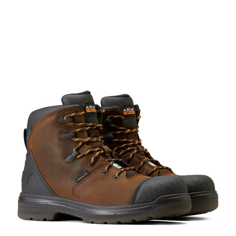 Ariat-Turbo Outlaw 6in CSA Waterproof Carbon Toe Work Boot Rich Brown-10045417-Steel Toes-4