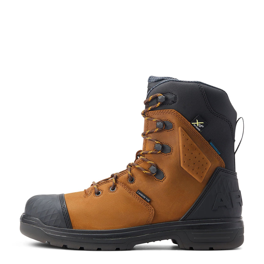 Ariat-Turbo Outlaw 8in CSA MetGuard Waterproof Carbon Toe Work Boot Barley Brown-10033998-Steel Toes-3