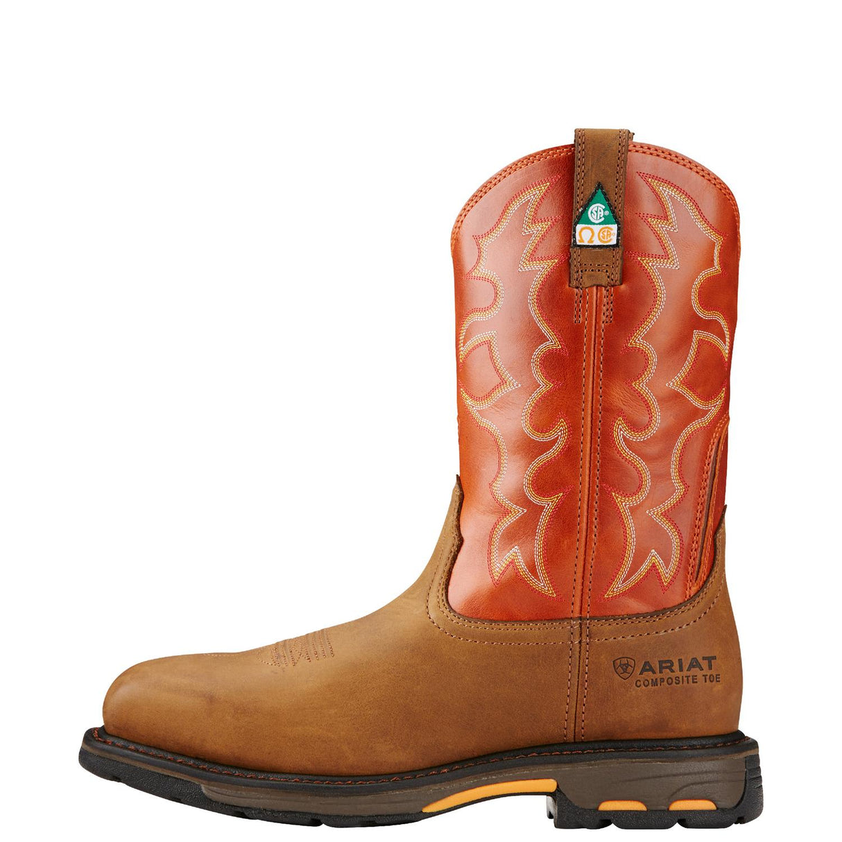 Ariat-WorkHog Wide Square Toe CSA Composite Toe Work Boot Dark Earth-10017170-Steel Toes-3