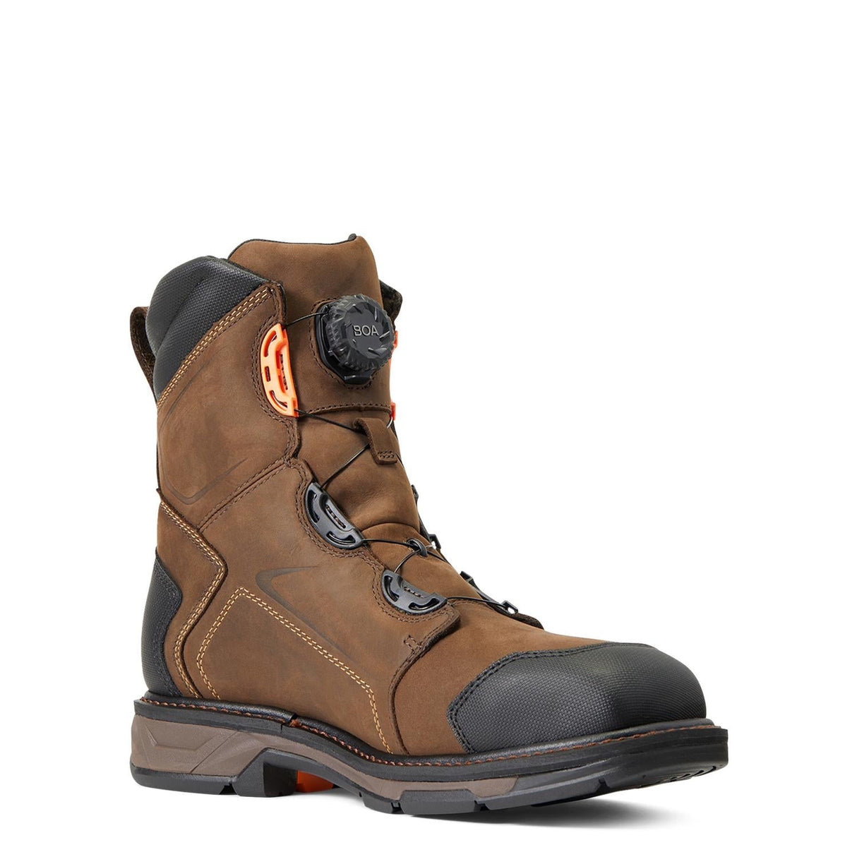 Ariat-WorkHog XT 8in BOA Waterproof Carbon Toe Work Boot Chocolate Brown-10038922-Steel Toes-6