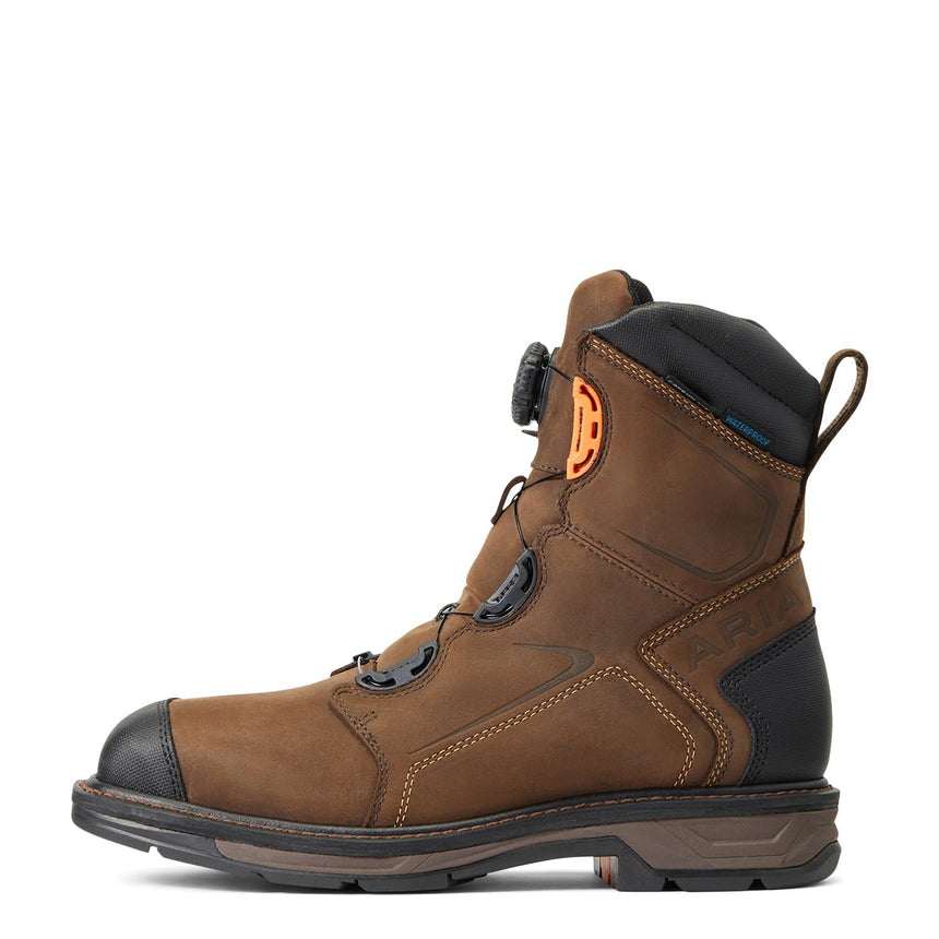 Ariat-WorkHog XT 8in BOA Waterproof Carbon Toe Work Boot Chocolate Brown-10038922-Steel Toes-7