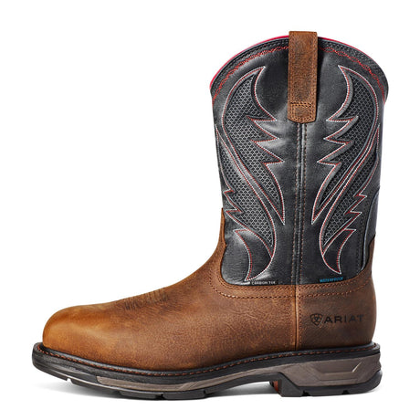 Steel-toes-WorkHog XT VentTEK Waterproof Carbon Toe Work Boot Rye Brown-10036005-Steel Toes-5