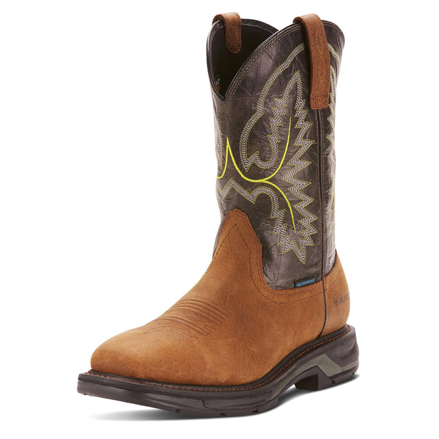 Steel-toes-WorkHog XT Wide Square Toe Waterproof Work Boot Tumbled Bark-10024971-Steel Toes-1