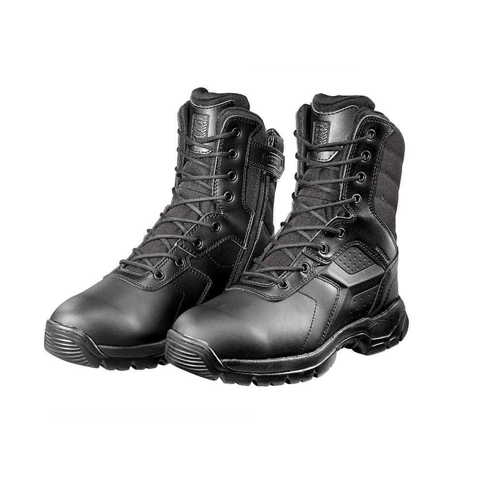 Black Diamond 8" Side Zip Waterproof Tactical Boot Black angle pair