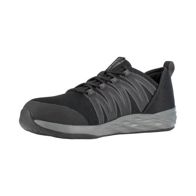 Women's Astroride Steel-Toe Athletic Work Shoe Black/Dark Grey