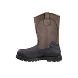 Carhartt-11" Heritage Waterproof Insulated Wellington Pull-On Steel Toe Work Boot Dark Brown/Black-CMP1259 side view