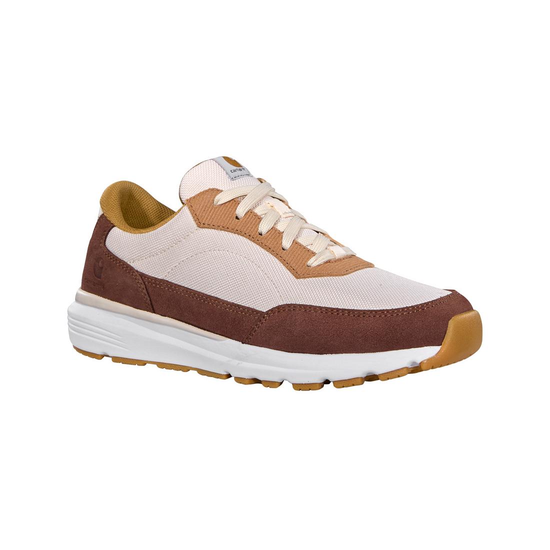 Carhartt Greenfield Women's ESD Soft-Toe Sneaker Brown/Pink FG2034-W side angle