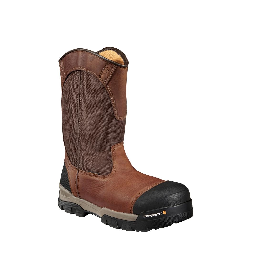 Carhartt 10" Ground Force Waterproof Composite Toe Pull On Work Boot CME1355 angle view