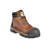 Carhartt 6" Ground Force Waterproof Composite Toe Work Boot Red Brown CME6355 angle view