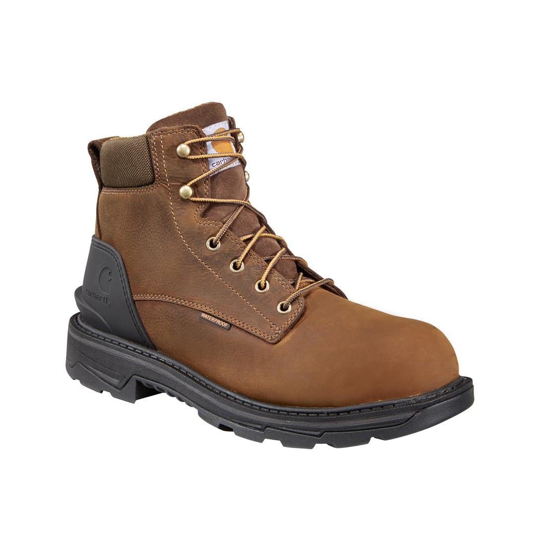 Carhartt 6" Ironwood Waterproof Soft Toe Boot Brown FT6000-M angle view