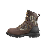 Carhartt 8" Ironwood Waterproof Soft Toe Boot Dark Brown/Mossy Oak FT8002-M medial view